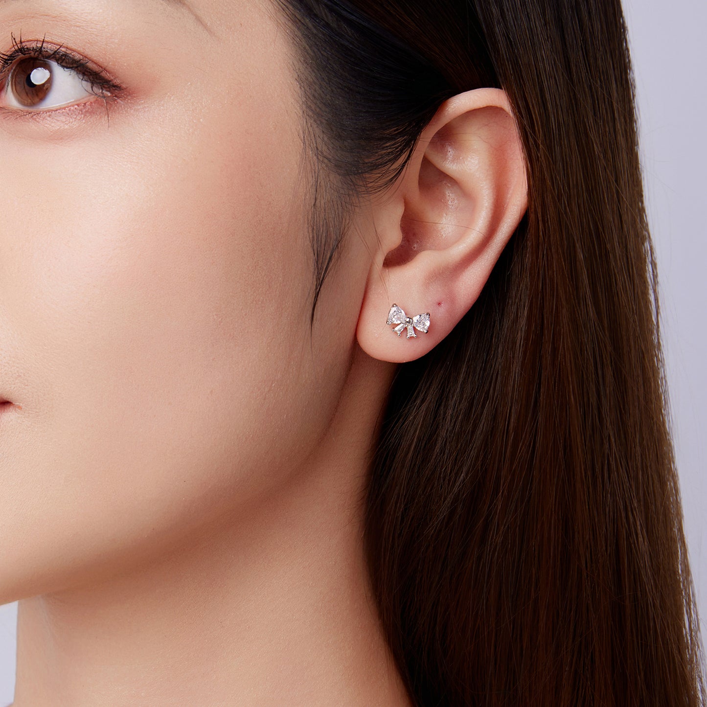 Srebrne kolczyki Kokardki