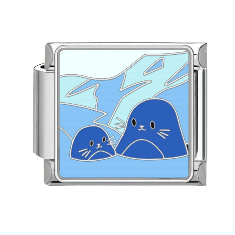 Seal by the iceberg pendant