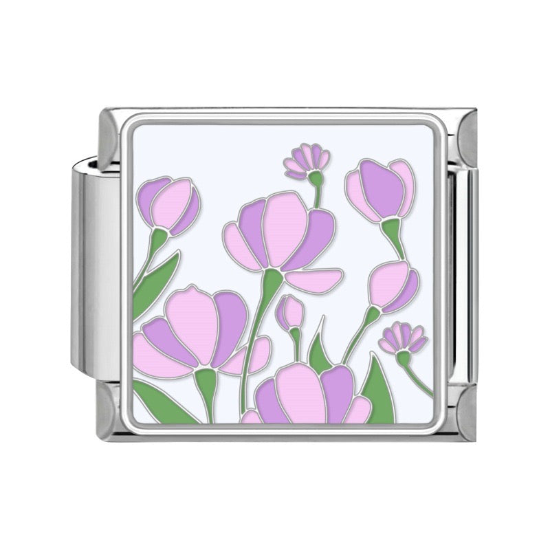 Purple Tulips Pendant