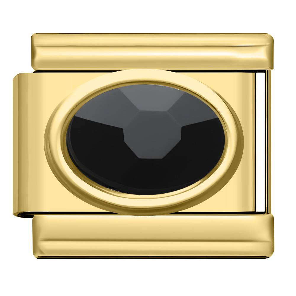 Pandantiv Diamant Negru din Aur