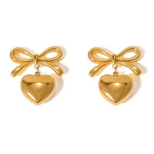 Náušnice Romantické Srdcia