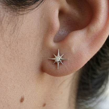 Labret de argint „Steaua polară”