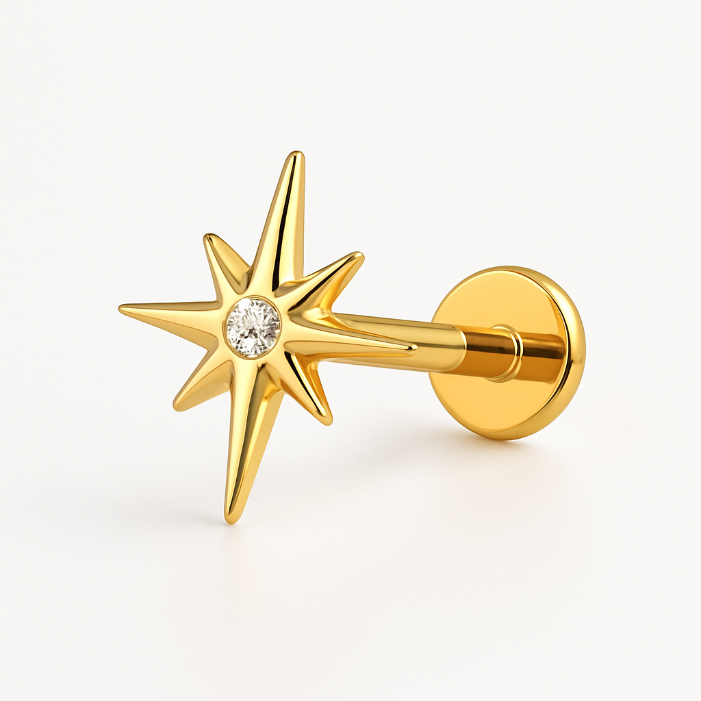 Labret de aur „North Star”