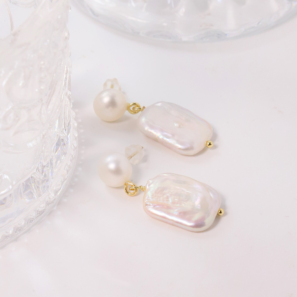 Náušnice Perlová Elegancia