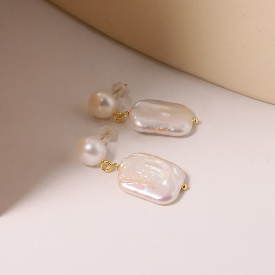 Náušnice Perlová Elegancia