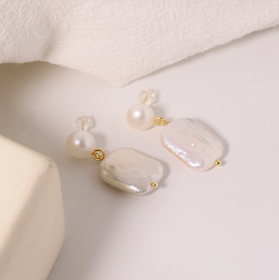 Náušnice Perlová Elegancia