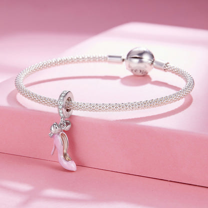 Prívesok Ružový podpätok