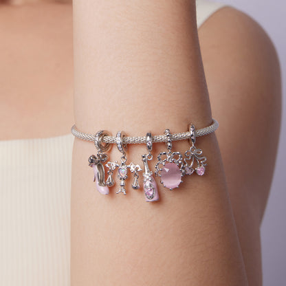 Prívesok Ružový podpätok