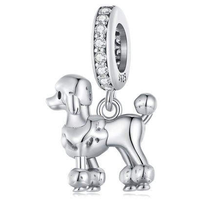 Srebrny koralik Pudel 