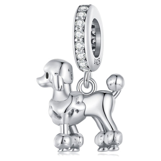 Srebrny koralik Pudel 