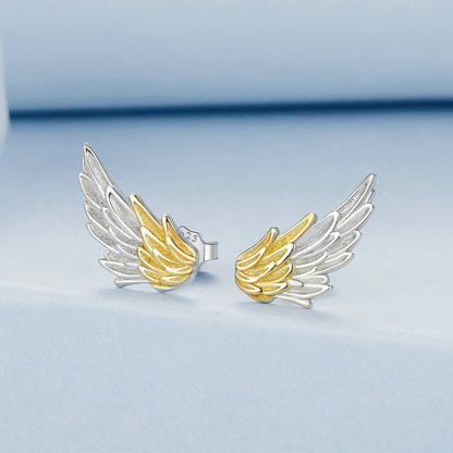 Kolczyki ze skrzydłami anioła