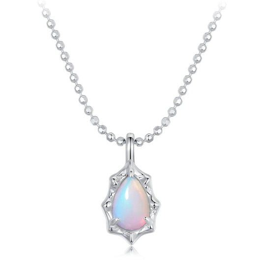 Silver necklace Rainbow Drop 