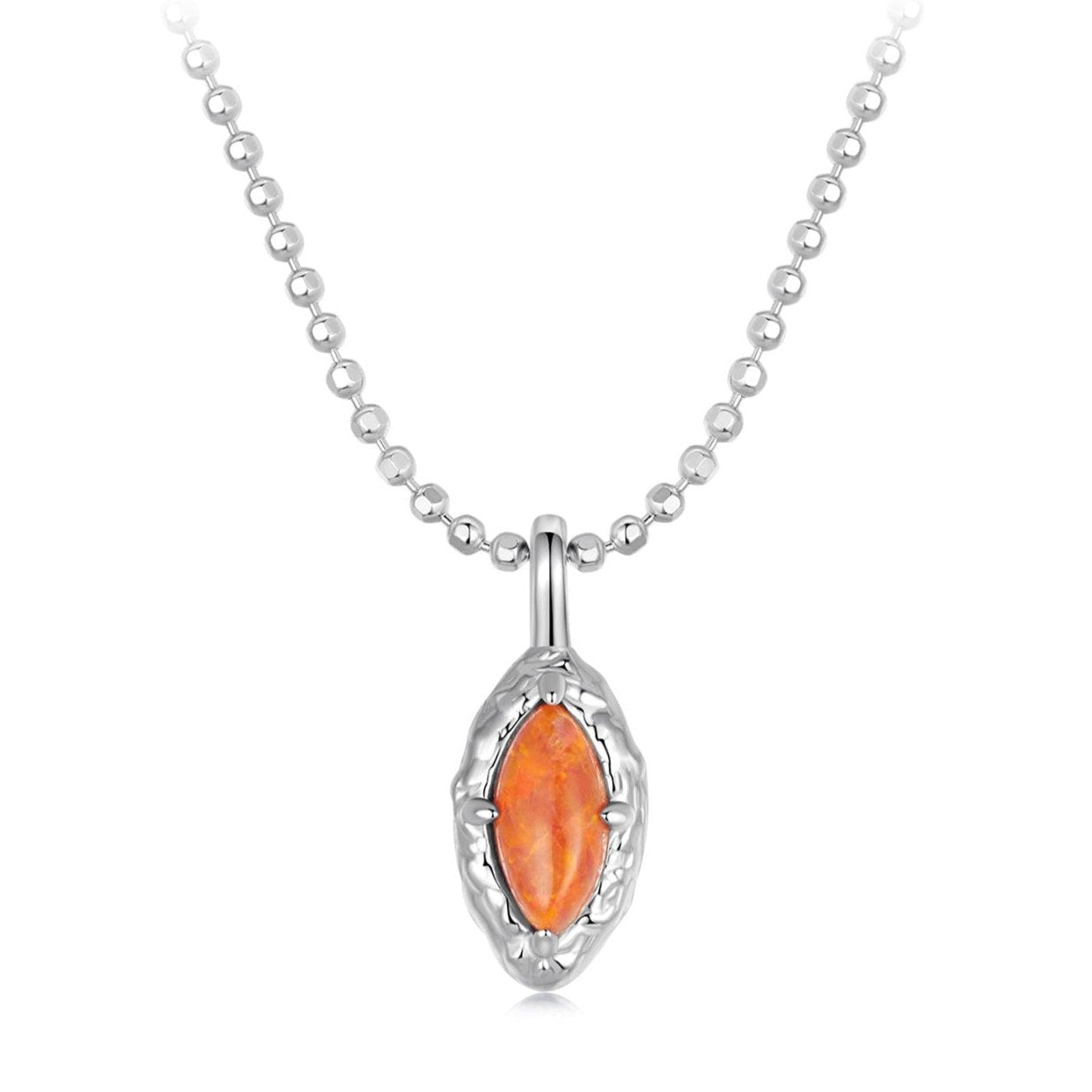 Silver necklace - Sunbeam