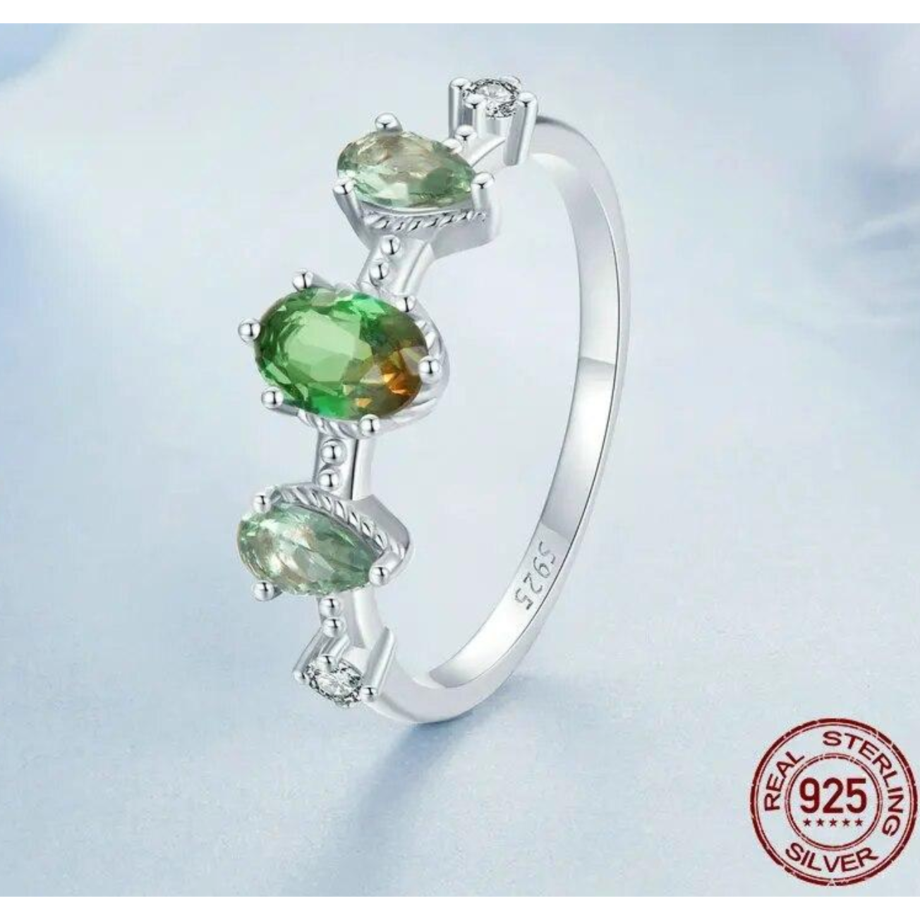 Žiedas Žalia švelnumas