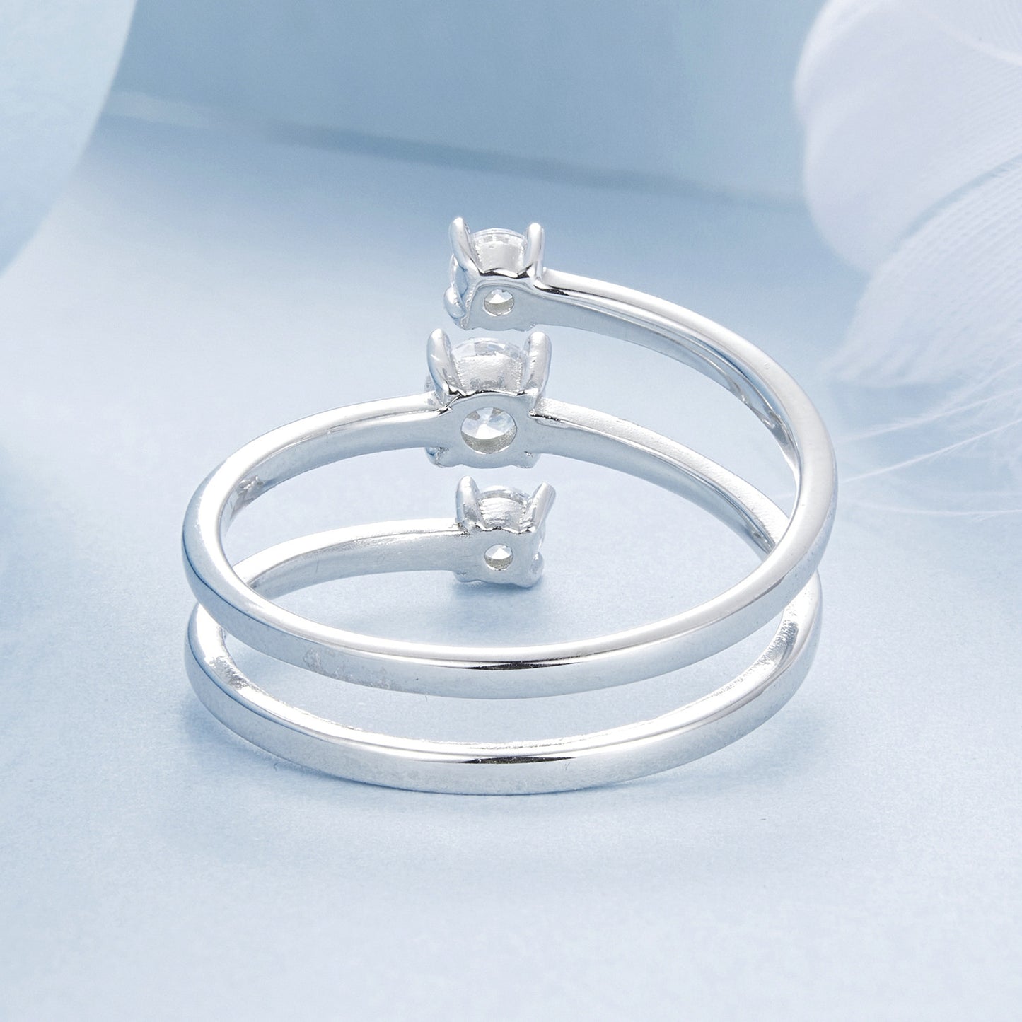 Prsteň Strieborný tanec