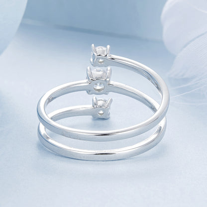 Prsteň Strieborný tanec