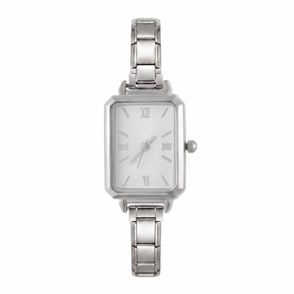 Argintiu Vintage „Alb Pur”