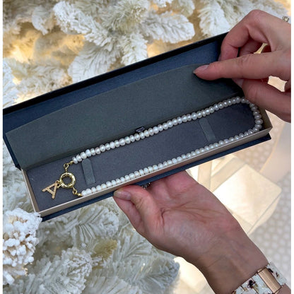 Perlový náhrdelník s písmenom na výber Myspirit