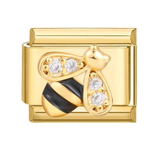 Bee pendant with crystals