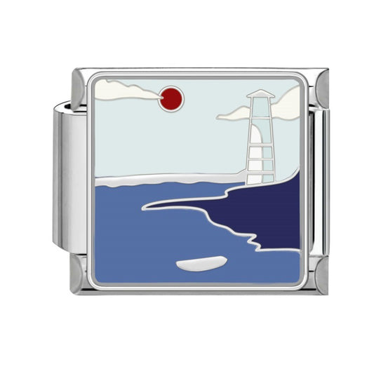 Lighthouse by the Sea Pendant