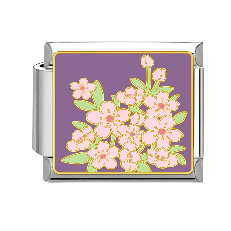 Pink flowers pendant