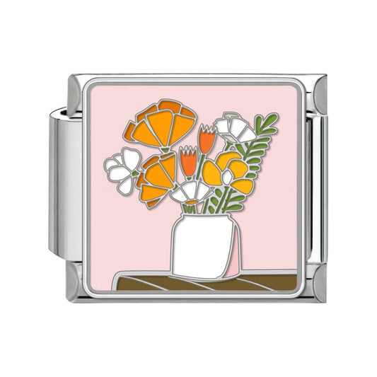 Pendant Orange flowers in a vase