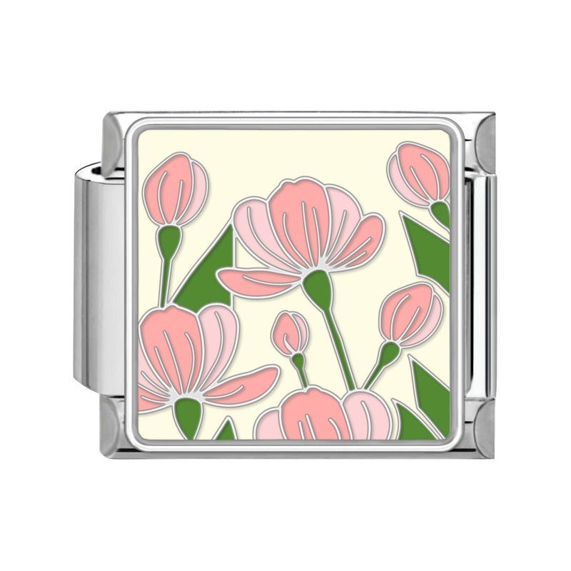 Pendant Pink flowers meadow