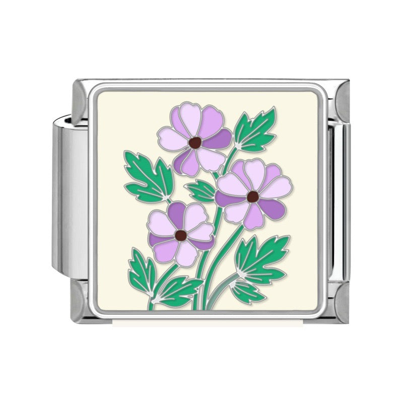 Purple Daisies Pendant