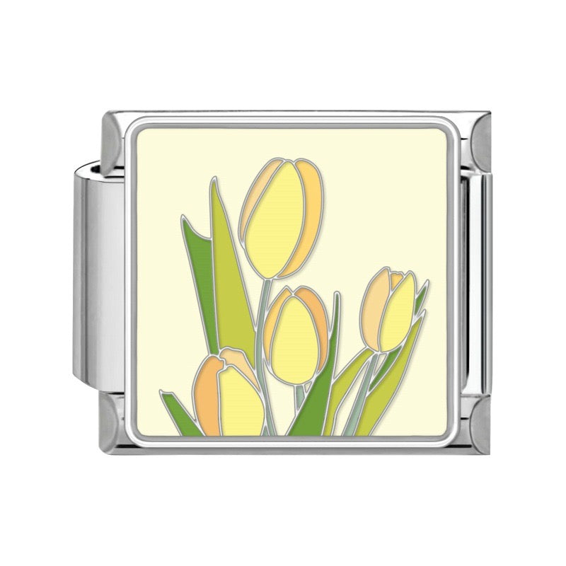Pendant Yellow tulips delicate