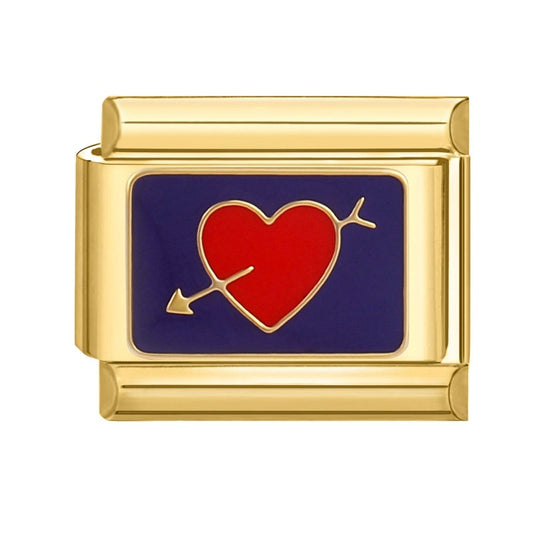 Heart with arrow pendant