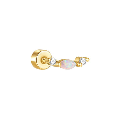 Piercing Náušnica Opal Oblú Ag 925