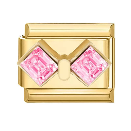 Arany Rózsaszín Masni Medál