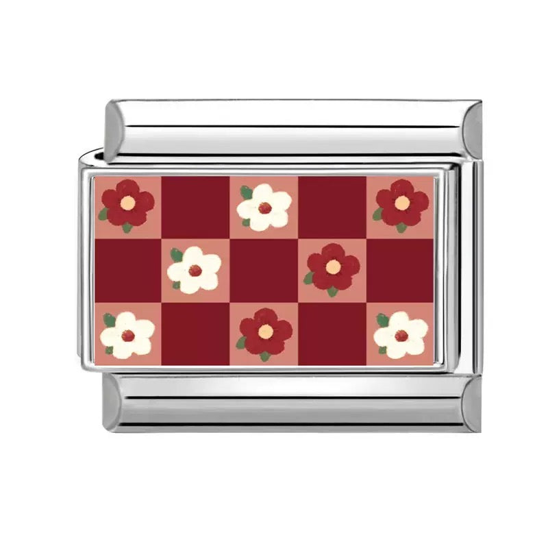 Virágos Sakktábla medál