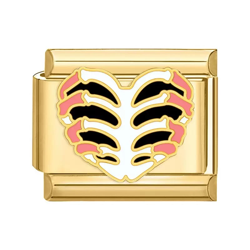 Bordázott Szív Medál