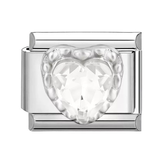 Kristályszív medál