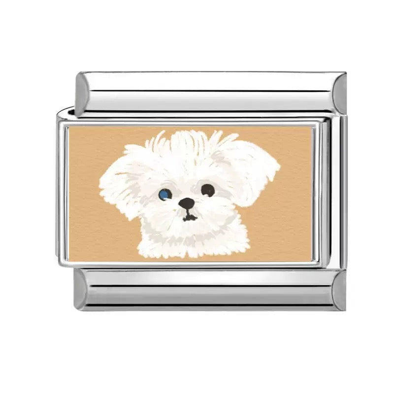 Aranyos máltai kutya medál