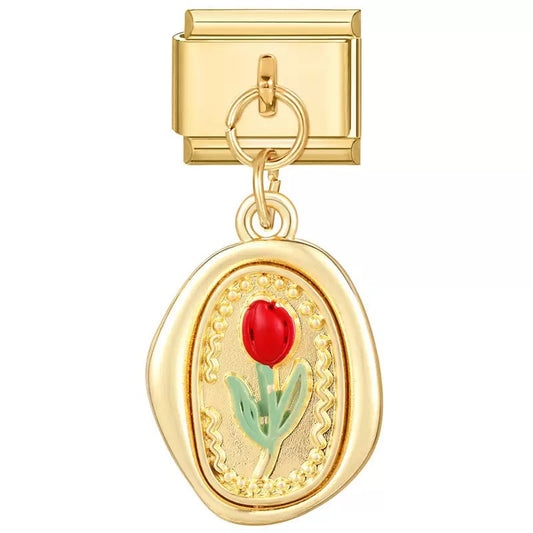 Piros tulipán medál