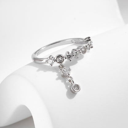 Prsteň Jemná iskra s príveskom