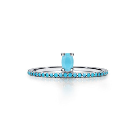 Prsteň Strieborný s tyrkysovým kamienkom