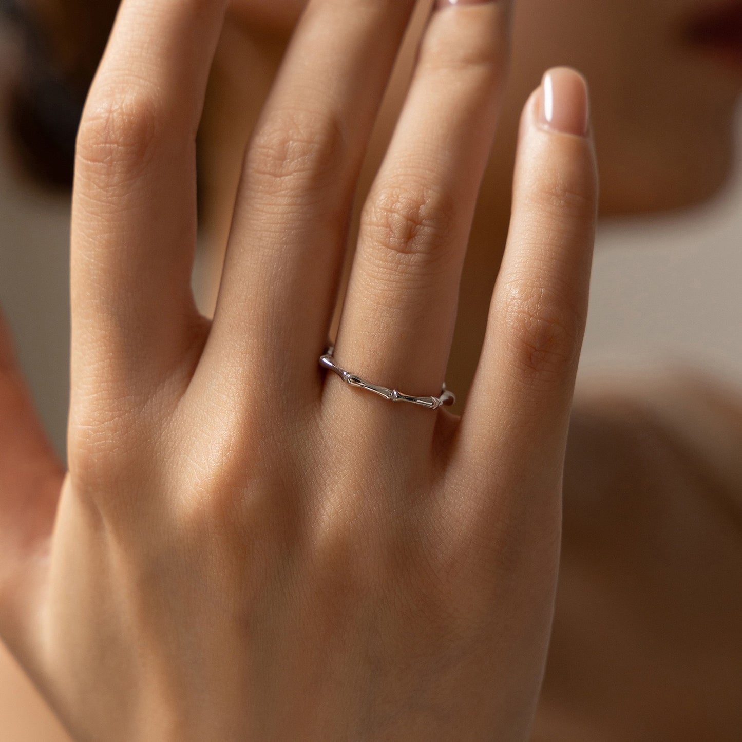 Prsteň Bambusová elegancia