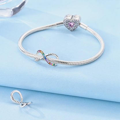 Nekonečno Love Forever s farebnými zirkónmi