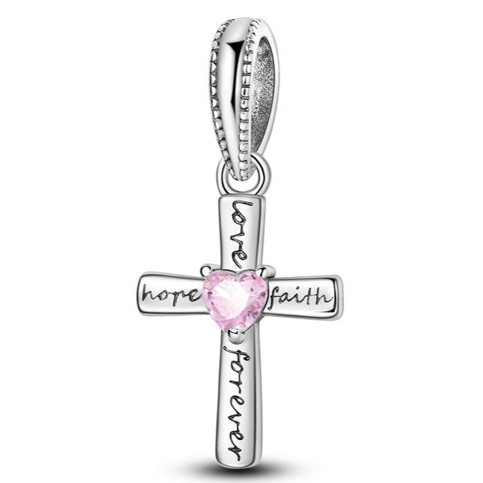 Wisiorek krzyż nadziei i miłości 