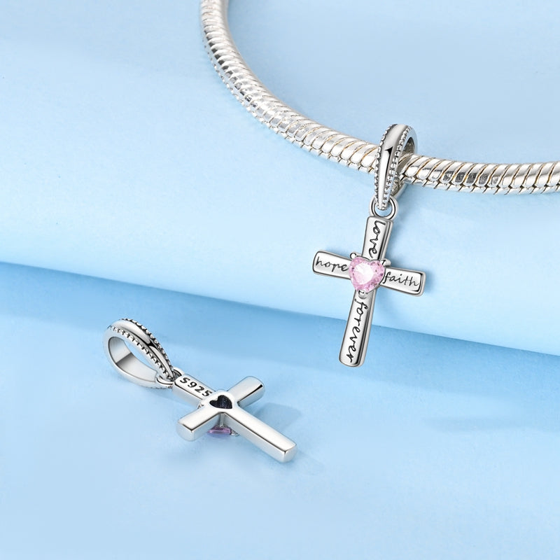 Wisiorek krzyż nadziei i miłości 