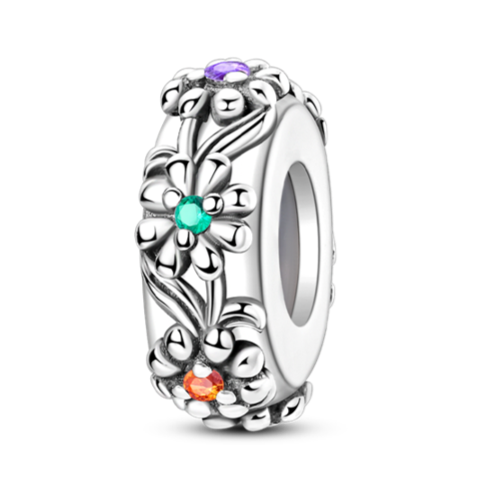 Wisiorek z przegrodą w kształcie ogrodu kwiatowego