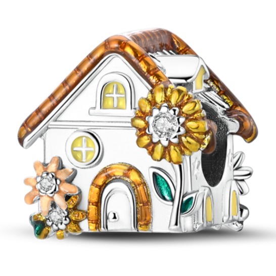 Wisiorek Dom to miejsce, gdzie rozkwita serce