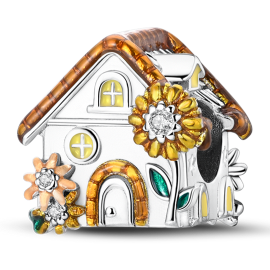 Wisiorek Dom to miejsce, gdzie rozkwita serce