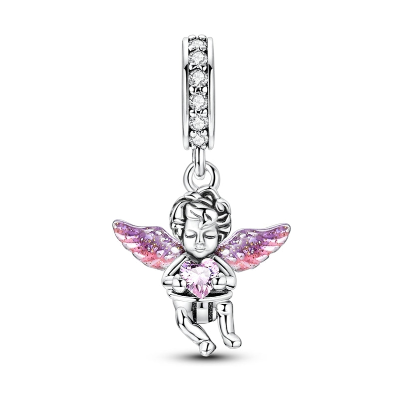 Angel pendant with heart