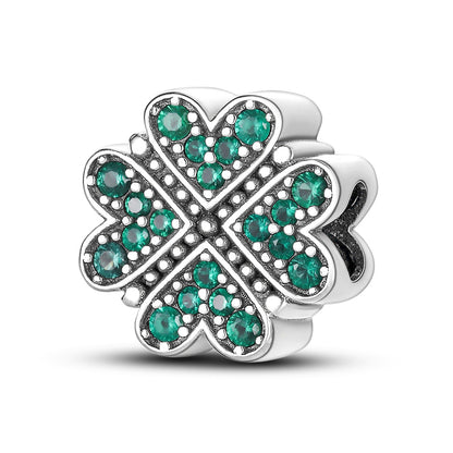 Čtyřlístek se zelenými krystaly