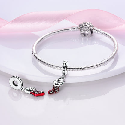 Prívesok Teplý Vianočný Ponožka