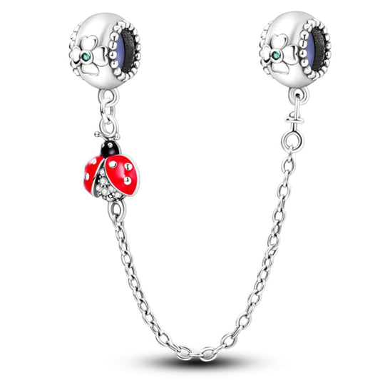 Ladybug safety chain for good luck